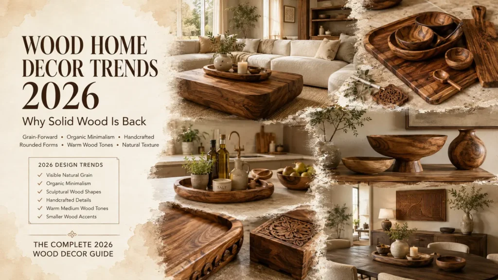wood home decor trends 2026