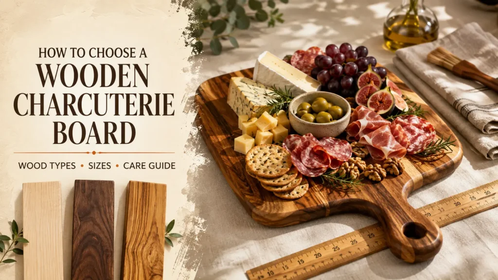 wooden charcuterie board