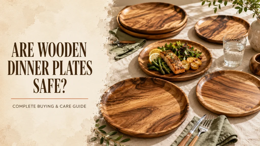 wooden dinner plates