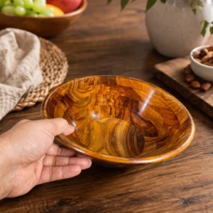 Handcrafted Wooden Serving Bowl for Salad