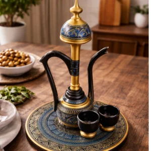 Luxury Decorative Coffee Serveware Set Blue