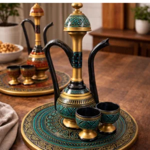 Luxury Decorative Coffee Serveware Set Green