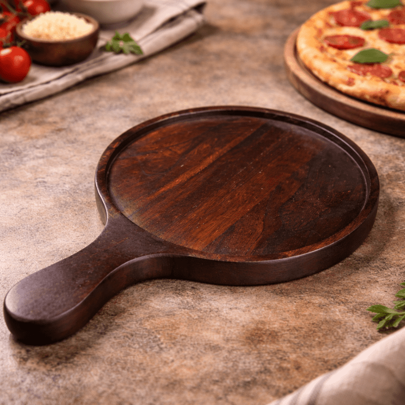 Wooden Pizza Pan with Handle