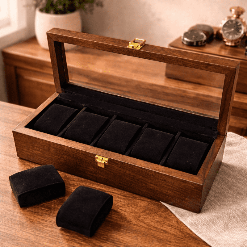 Wooden Watch Box 6 SLots
